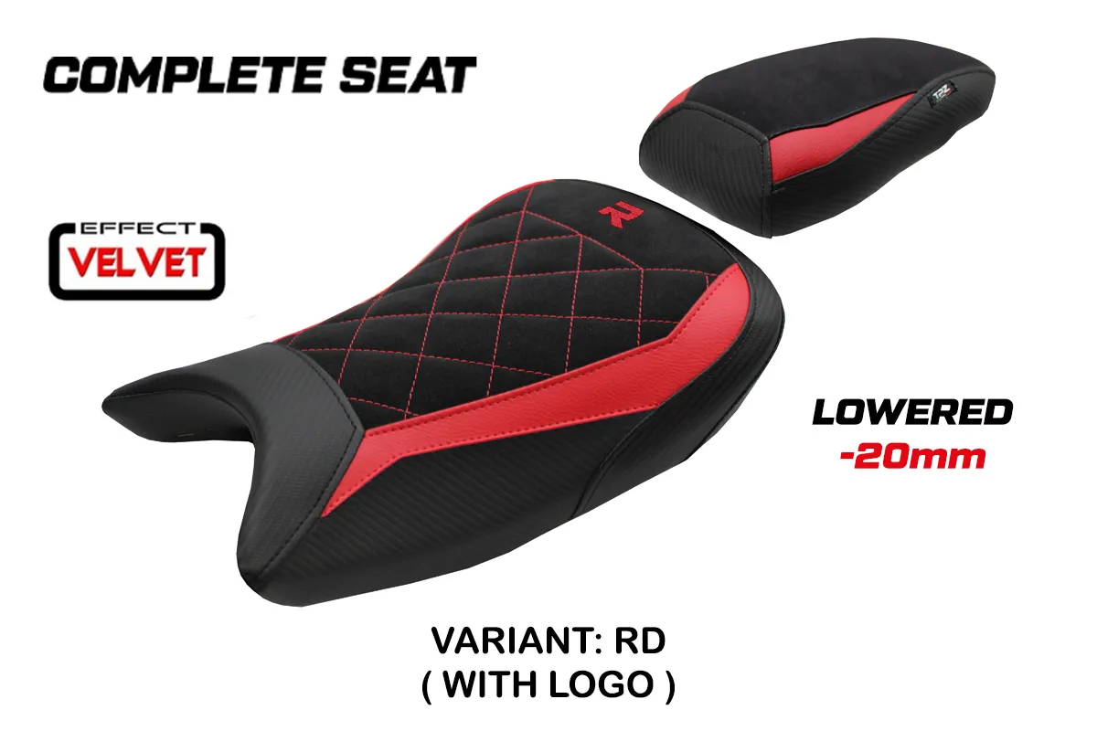 TPZ Bexley Low Velvet Red Saddle Logo BMW S1000R 2021-2026