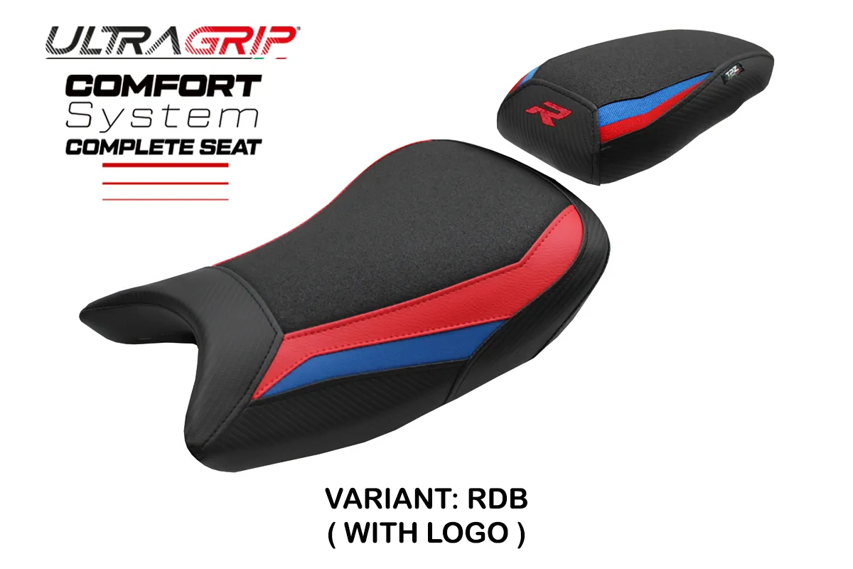 TPZ Saddle BMW S1000R 2021-2026 Bexley Ultragrip Comfort Red-Blue Logo
