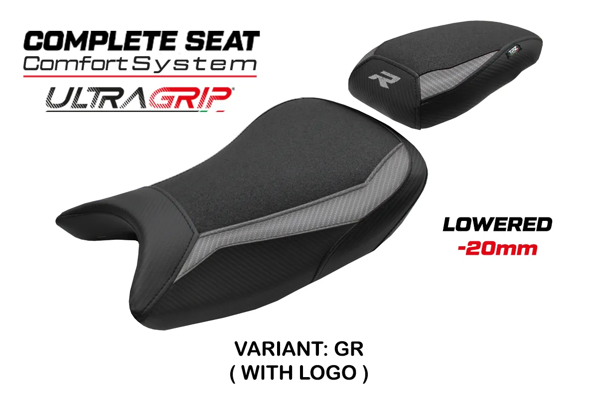 TPZ Bexley Low Ultragrip Comfort Grey Saddle Logo BMW S1000R 2021-2026