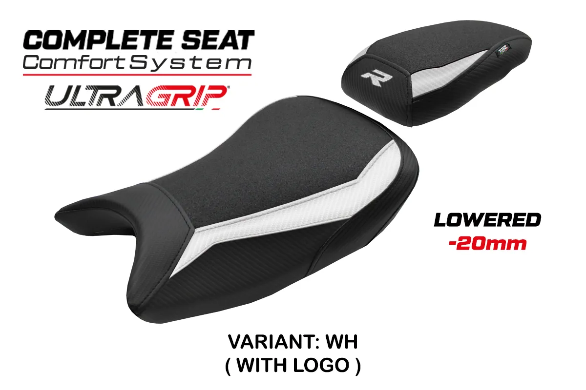 TPZ Bexley Low Ultragrip Comfort White Saddle Logo BMW S1000R 2021-2026