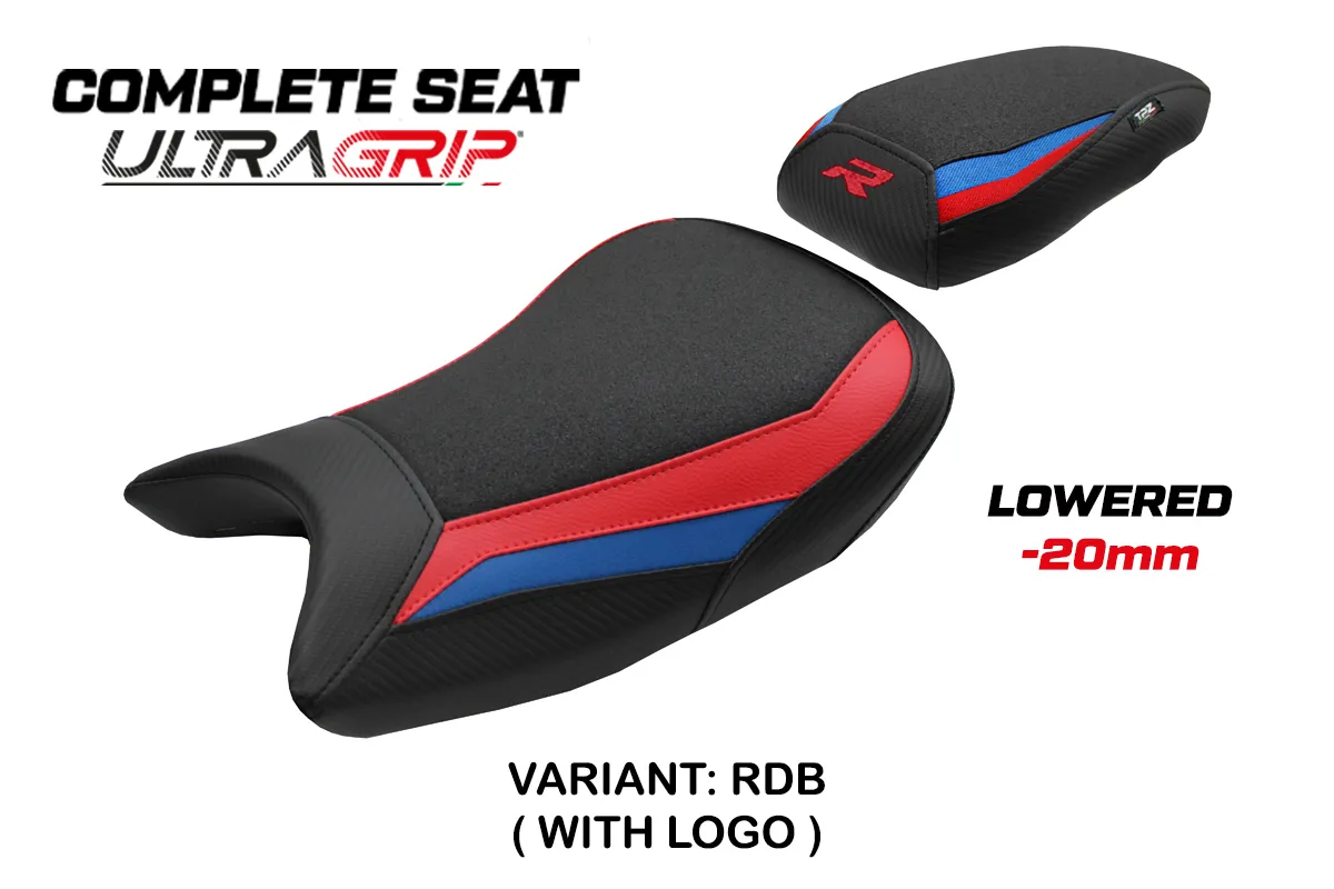 TPZ Bexley Low Ultragrip Red-Blue Saddle Logo BMW S1000R 2021-2026