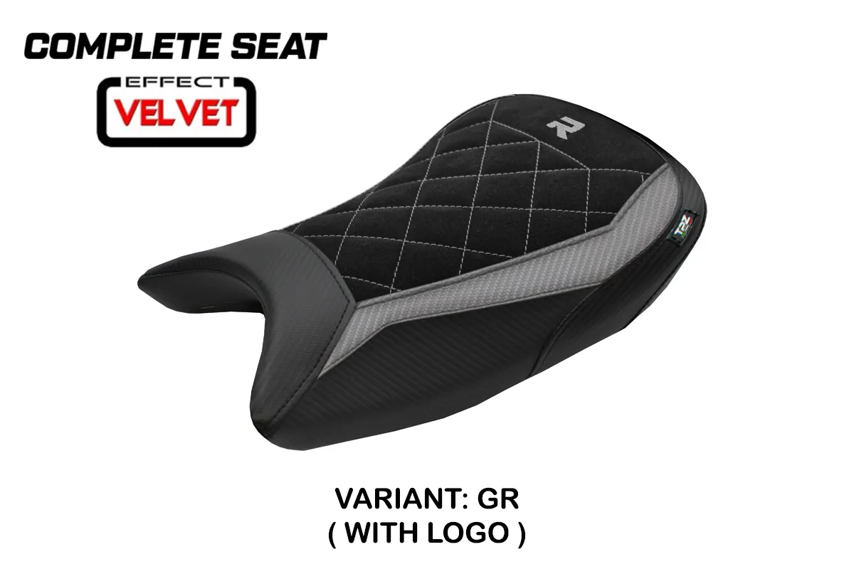 TPZ Bexley Velvet Grey Saddle Logo BMW S1000R 2021-2026