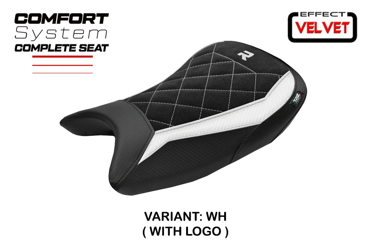 TPZ Bexley Velvet Comfort White Saddle Logo BMW S1000R 2021-2026
