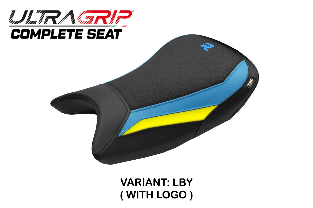 TPZ Bexley Ultragrip Yellow-Blue Saddle Logo BMW S1000R 2021-2026