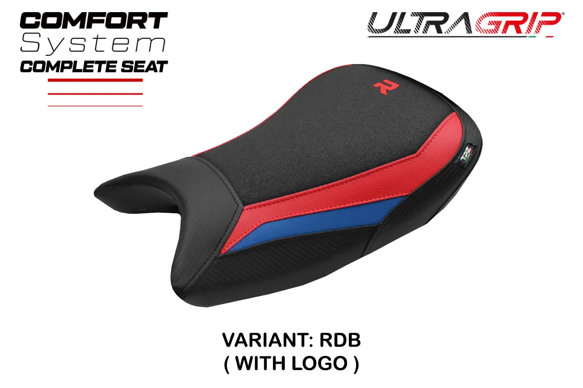 TPZ Bexley Ultragrip Comfort Red-Blue Saddle Logo BMW S1000R 2021-2026