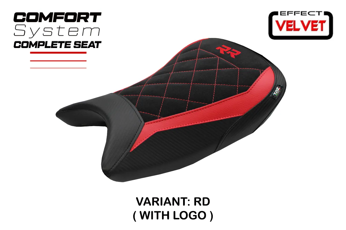 TPZ Varel Velvet Comfort Red Saddle Logo BMW S1000RR 2019-2026