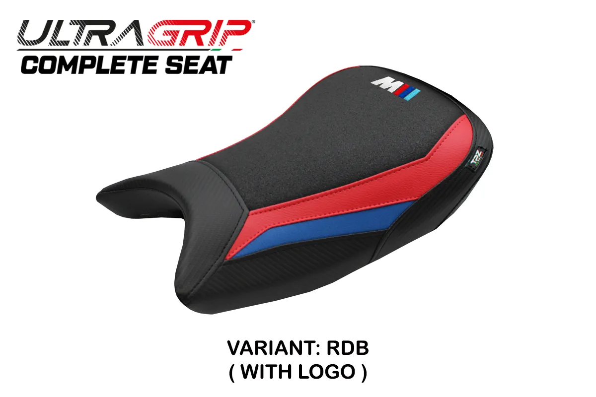 TPZ Varel Ultragrip Red-Blue Saddle M-Logo BMW S1000RR 2019-2026
