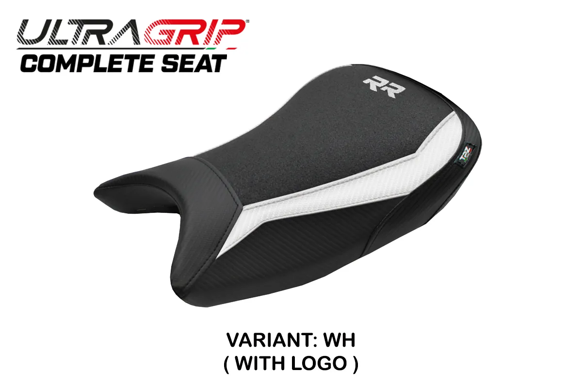 TPZ Varel Ultragrip White Saddle Logo BMW S1000RR 2019-2026