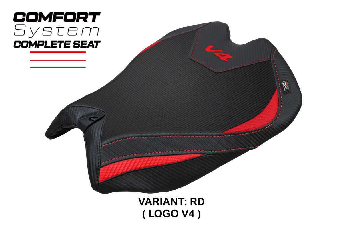 TPZ Pavia Comfort Red Saddle Ducati Panigale V4 2025-2026