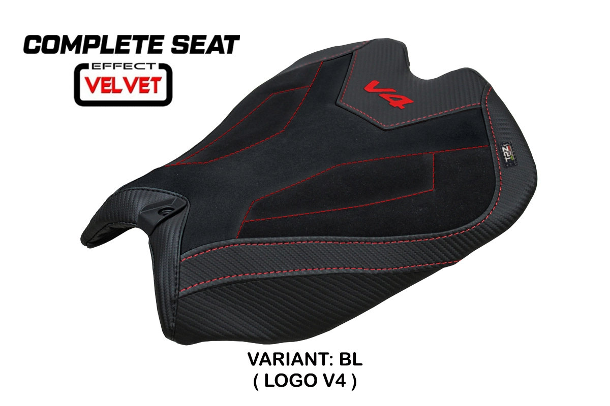 TPZ Pavia Velvet Black Saddle Ducati Panigale V4 2025-2026