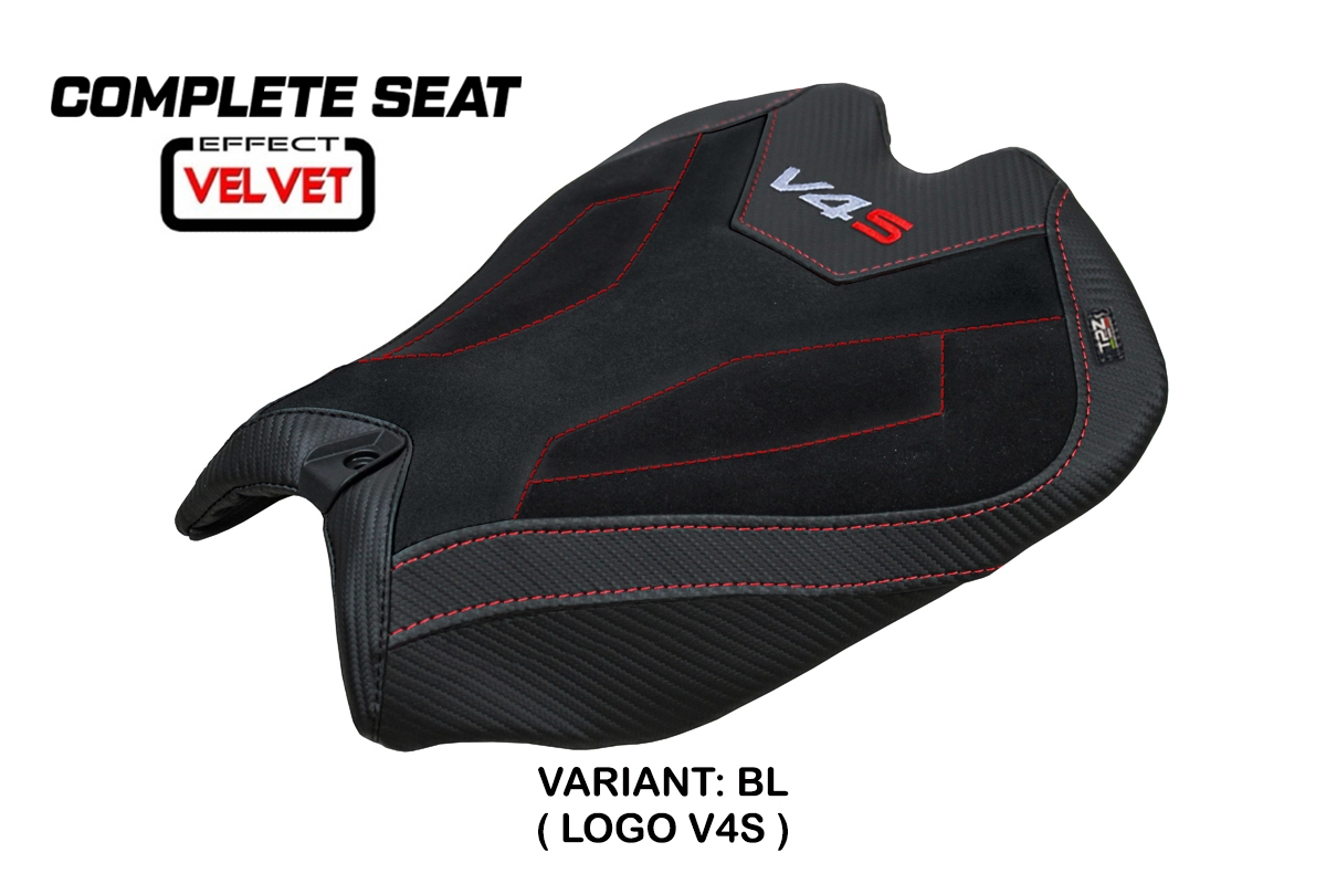 TPZ Pavia Velvet Black Saddle Ducati Panigale V4S 2025-2026