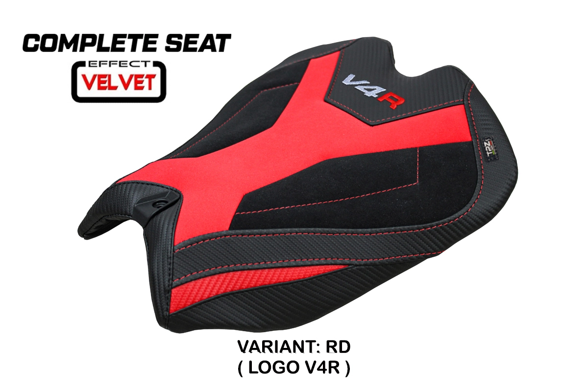 TPZ Pavia Velvet Red Saddle Ducati Panigale V4R 2025-2026