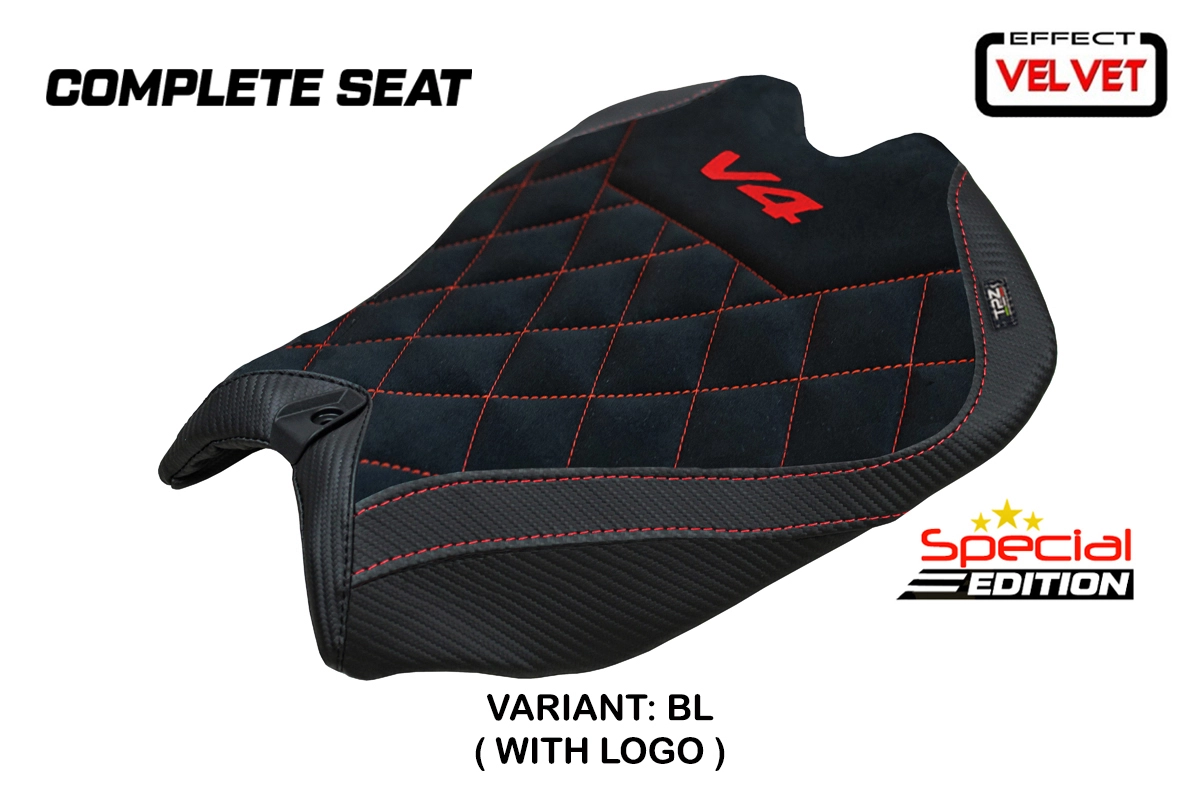TPZ Pavia Velvet Special Edition Black Saddle Ducati Panigale V4 2025-2026