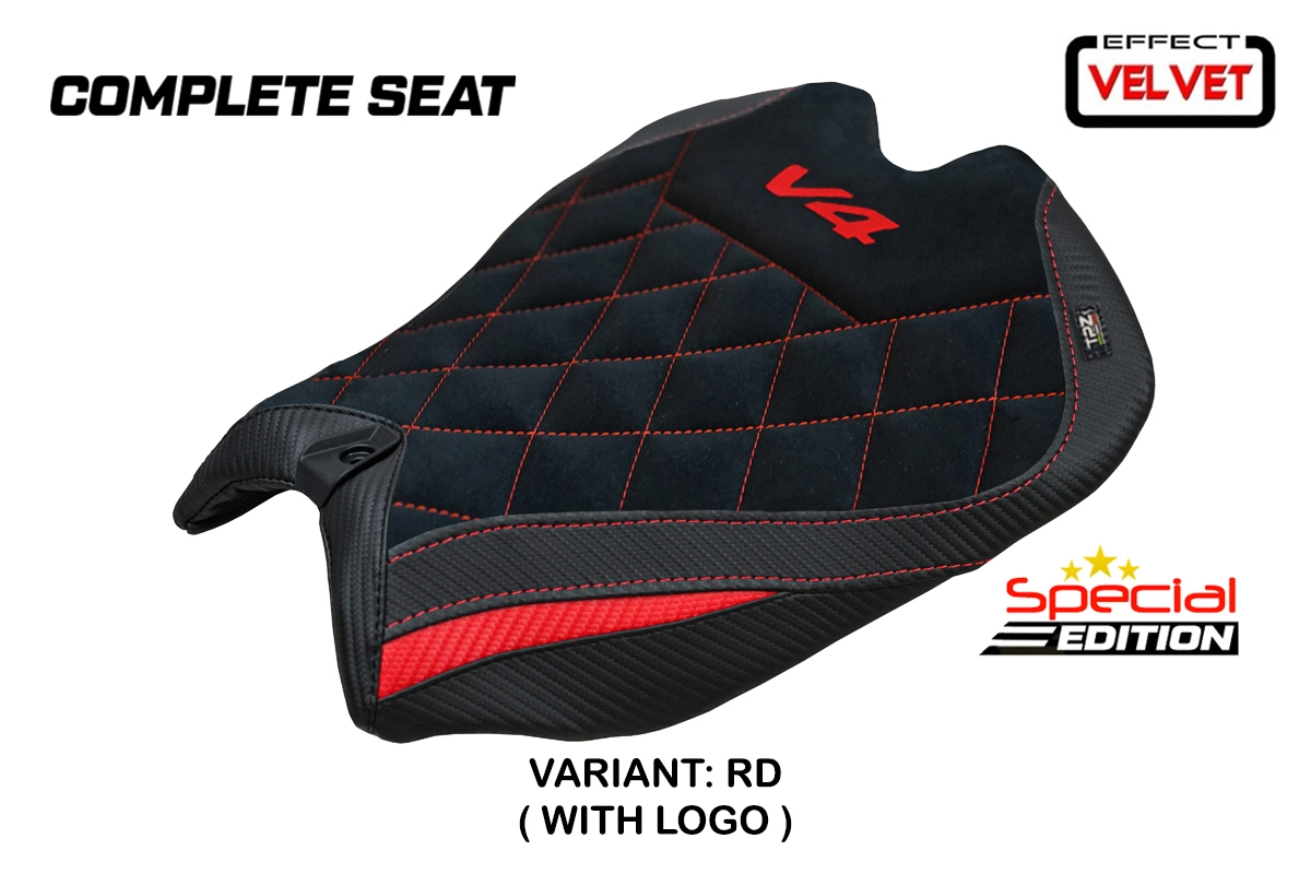 TPZ Pavia Velvet Special Edition Red Saddle Ducati Panigale V4 2025-2026