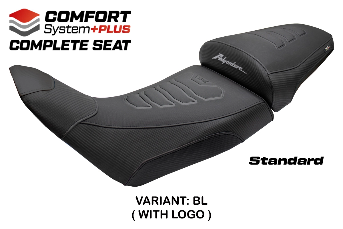 TPZ Asmara Comfort Plus Black Saddle Logo Honda Africa Twin 1100/ADVS 2020-2026