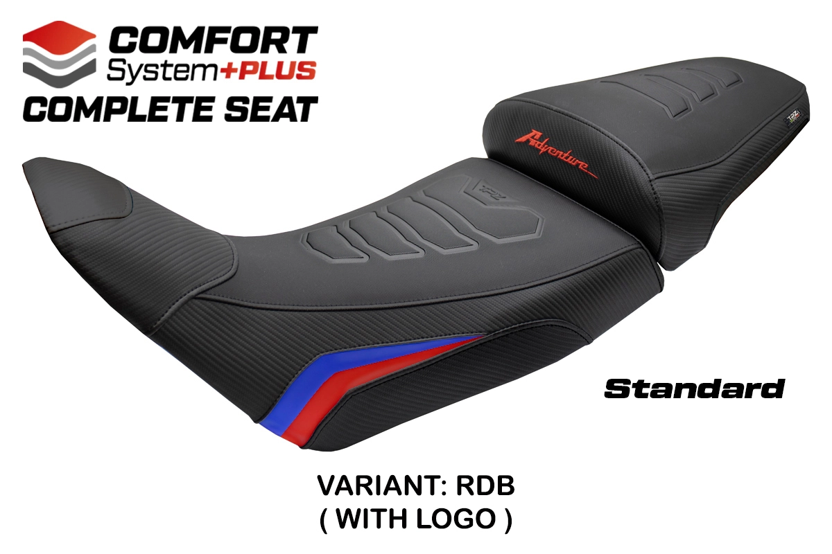 TPZ Saddle Honda Africa Twin 1100/ADVS 2020-2026 Asmara Comfort Plus Red-Blue Logo