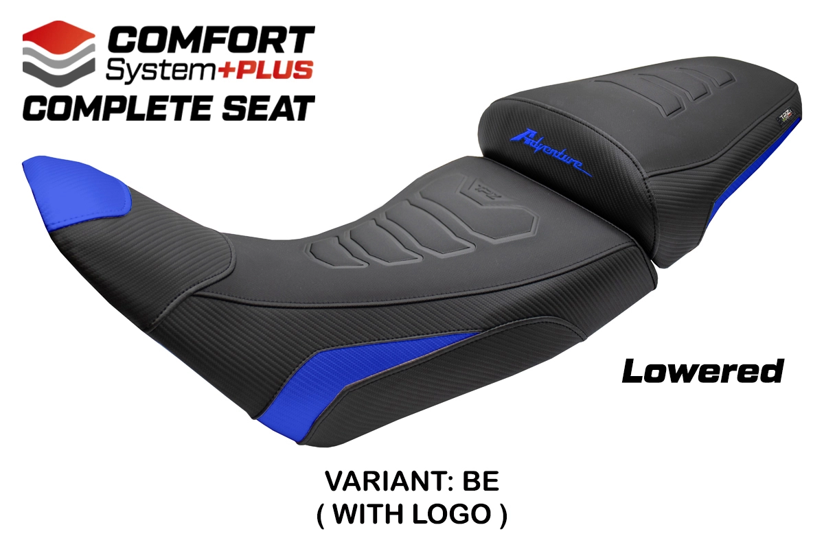 TPZ Saddle Honda Africa Twin 1100/ADVS 2020-2026 Asmara Low Comfort Plus Blue Logo