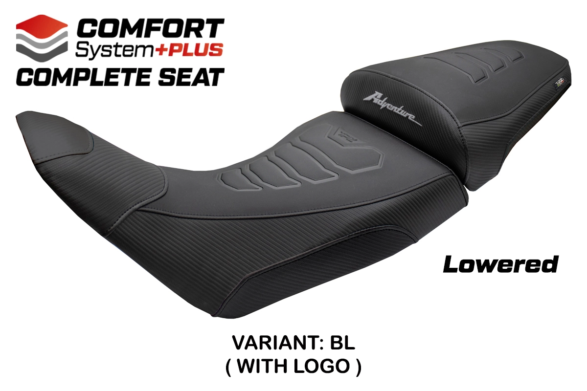 TPZ Asmara Low Comfort Plus Black Saddle Logo Honda Africa Twin 1100/ADVS 2020-2026