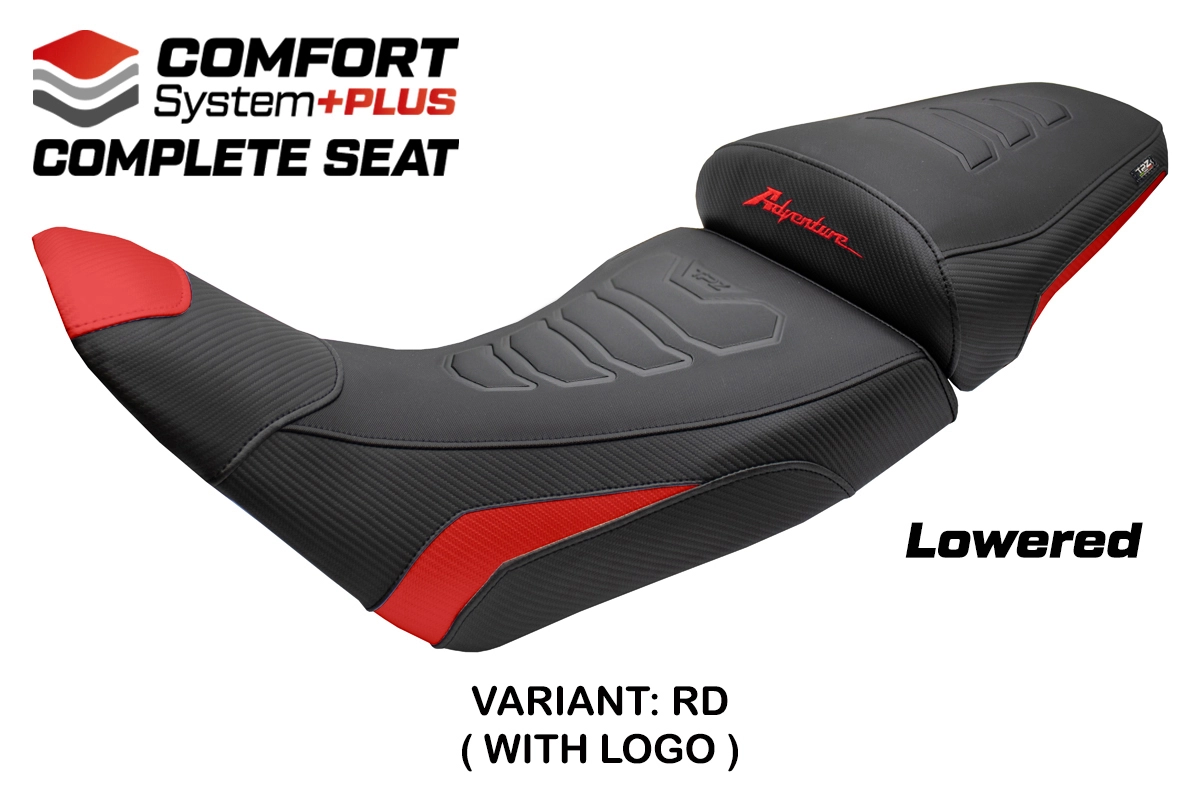 TPZ Saddle Honda Africa Twin 1100/ADVS 2020-2026 Asmara Low Comfort Plus Red Logo