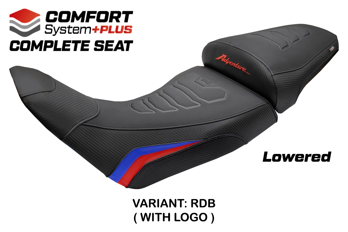 TPZ Saddle Honda Africa Twin 1100/ADVS 2020-2026 Asmara Low Comfort Plus Red-Blue Logo