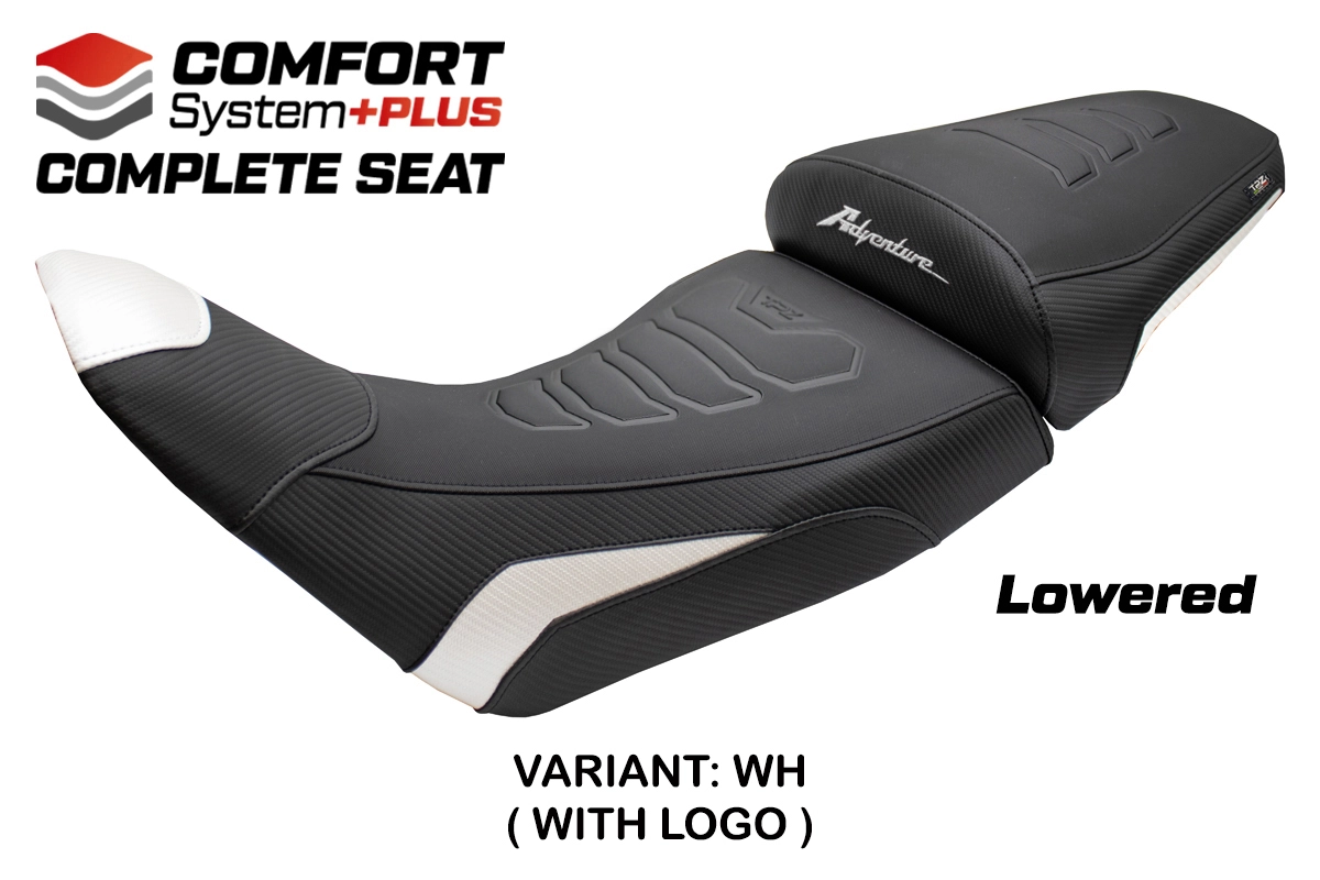 TPZ Saddle Honda Africa Twin 1100/ADVS 2020-2026 Asmara Low Comfort Plus White Logo