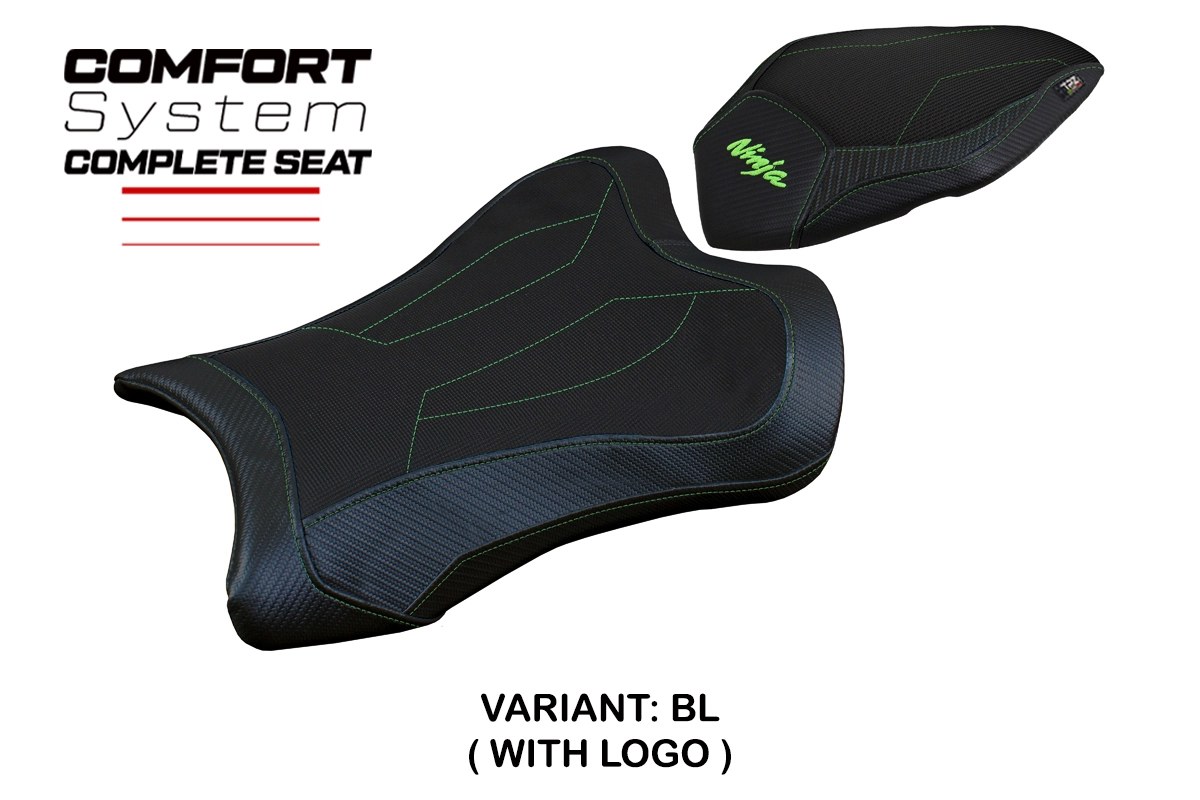 TPZ Gohan Comfort Black Saddle Logo Kawasaki Ninja ZX10R 2021-2026
