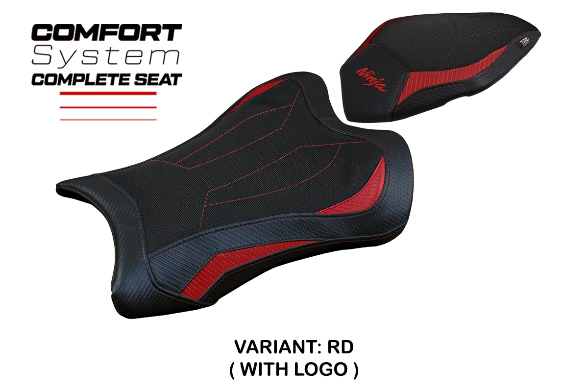 TPZ Gohan Comfort Red Saddle Logo Kawasaki Ninja ZX10R 2021-2026