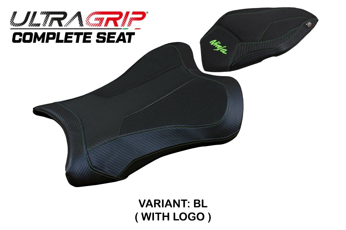 TPZ Gohan Ultragrip Black Saddle Logo Kawasaki Ninja ZX10R 2021-2026