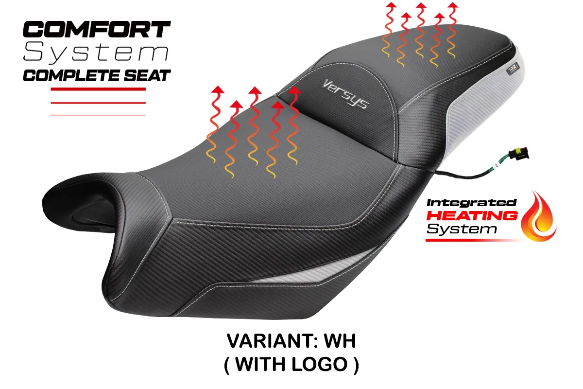Sella Riscaldata TPZ Gojo Comfort Bianco Logo Kawasaki Versys 650 2007-2026