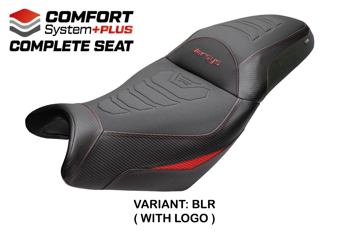 TPZ Gojo Comfort Plus Black-Red Saddle Logo Kawasaki Versys 650 2007-2026