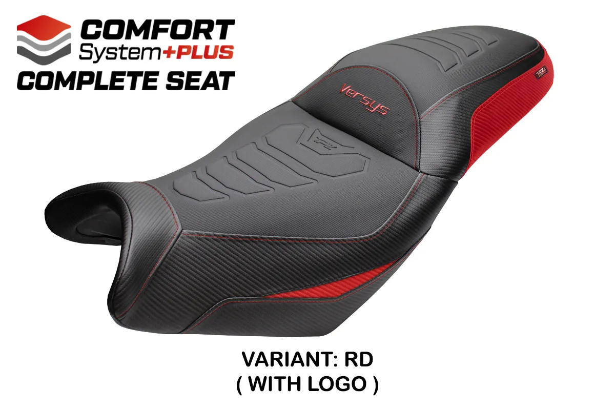 TPZ Gojo Comfort Plus Red Saddle Logo Kawasaki Versys 650 2007-2026
