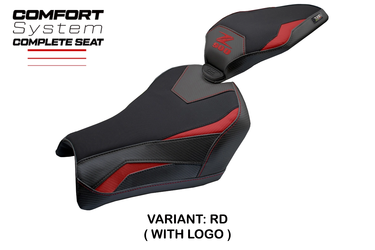 TPZ Kimiko Comfort Red Saddle Logo Kawasaki Z900 2025-2026