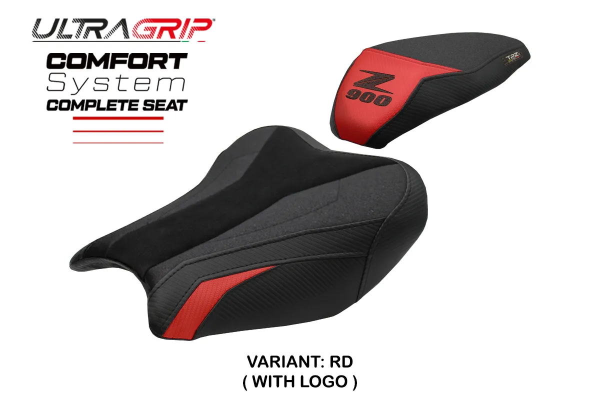 TPZ Liaka Ultragrip Comfort Red Saddle Logo Kawasaki Z900 2017-2024