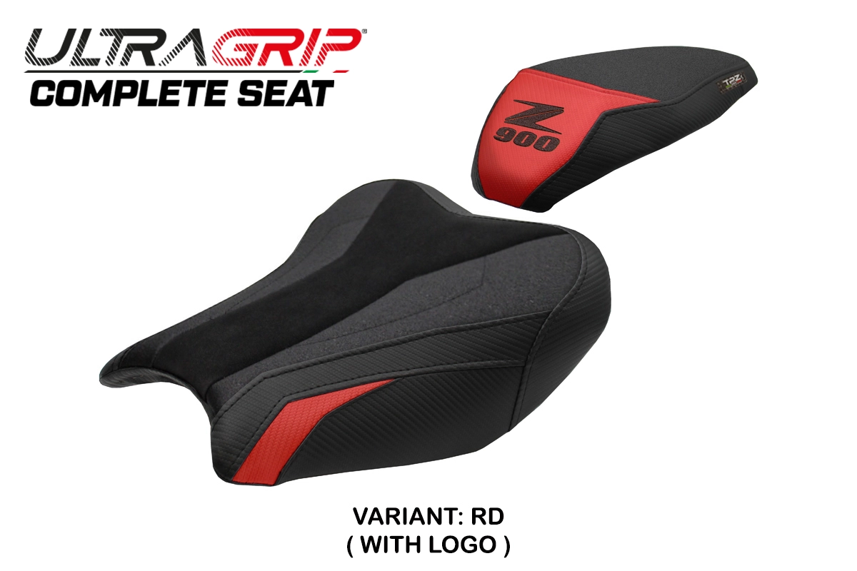 TPZ Liaka Ultragrip Red Saddle Logo Kawasaki Z900 2017-2024