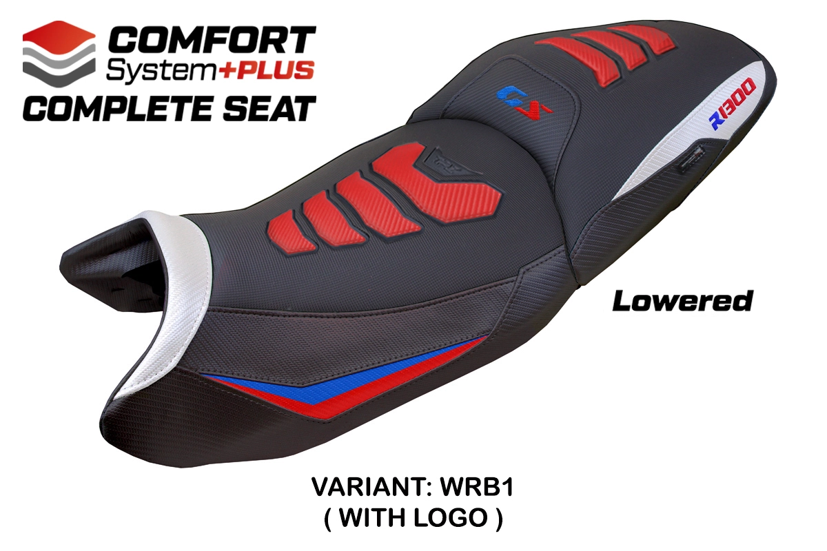 TPZ Saddle BMW R1300GS 2023-2026 Dorfen Low Comfort Plus Red-Blue-White Logo