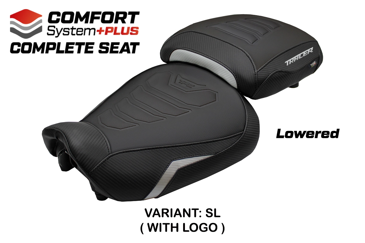 TPZ Naha Low Comfort Plus Silver Saddle Logo Yamaha Tracer 9/9 GT 2021-2024