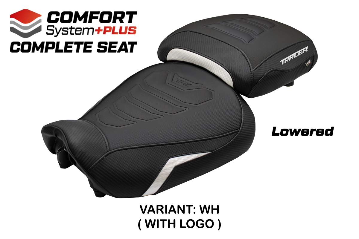 Sella Ribassata TPZ Naha Comfort Plus Bianco Logo Yamaha Tracer 9/9 GT 2021-2024