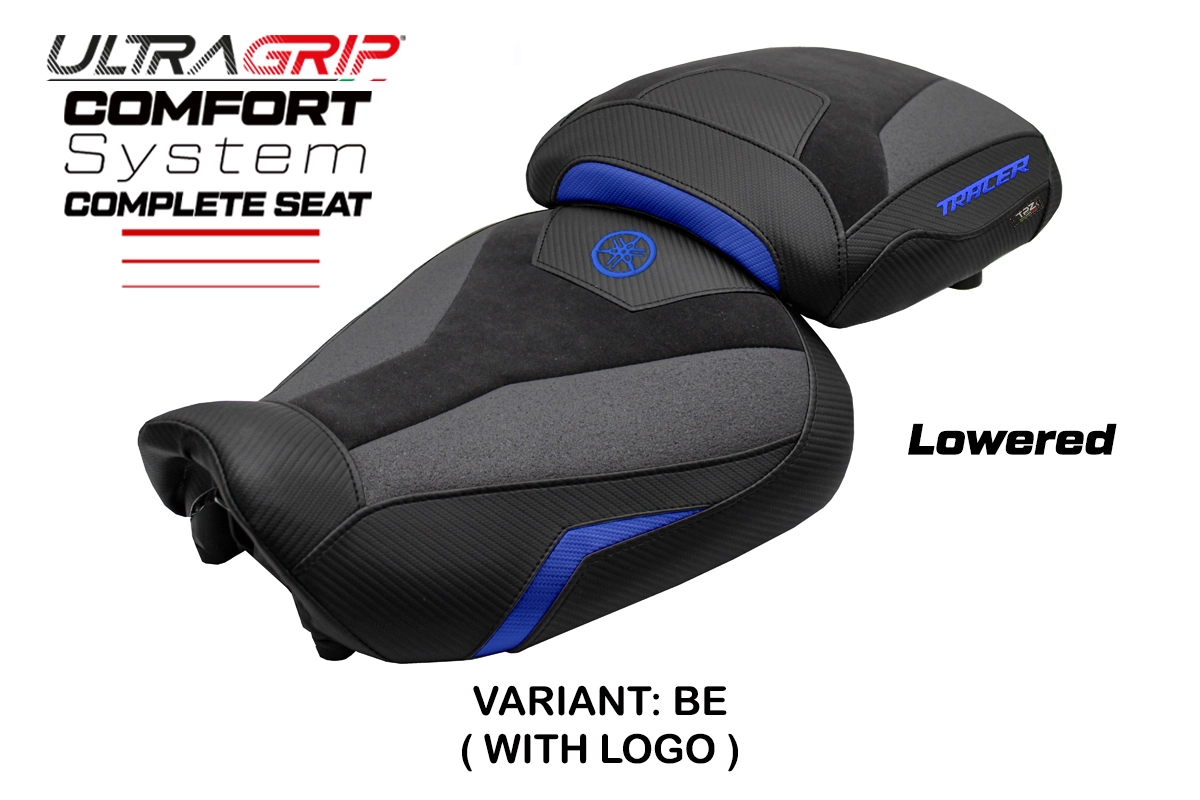 TPZ Naha Low Ultragrip Comfort Blue Saddle Logo Yamaha Tracer 9/9 GT 2021-2024