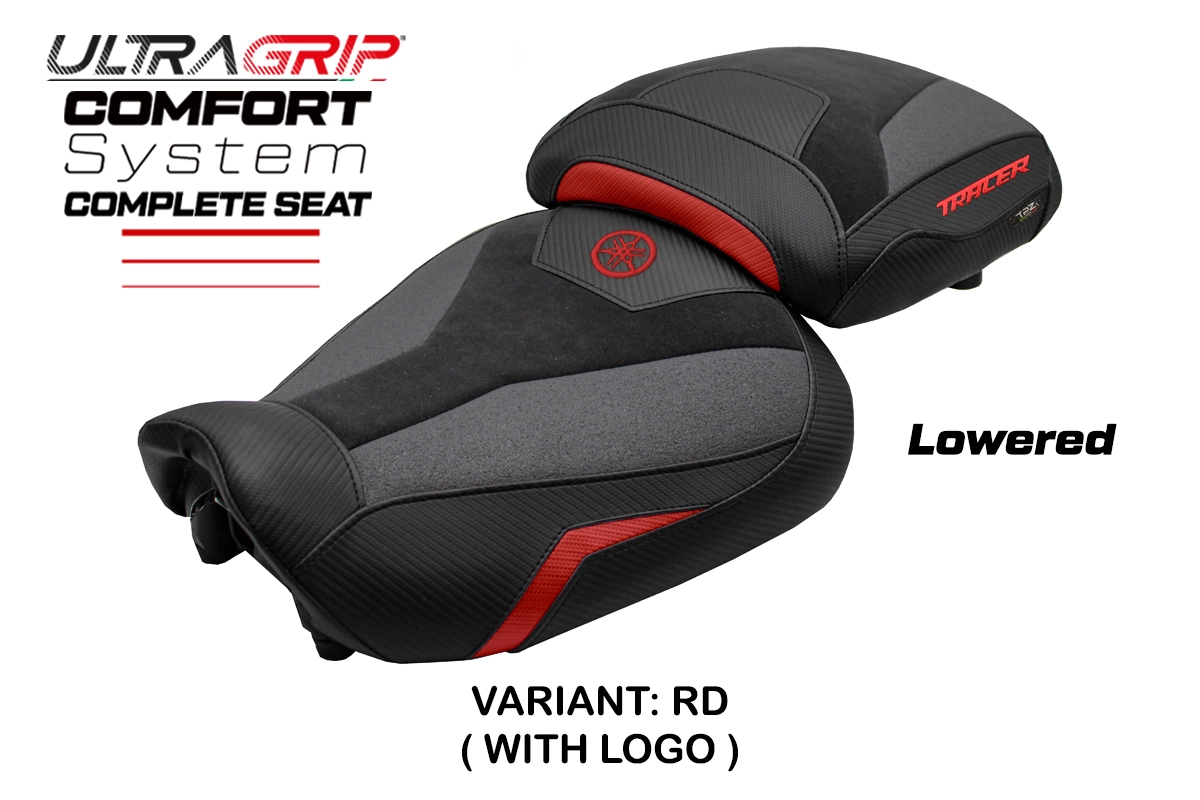 TPZ Naha Low Ultragrip Comfort Red Saddle Logo Yamaha Tracer 9/9 GT 2021-2024