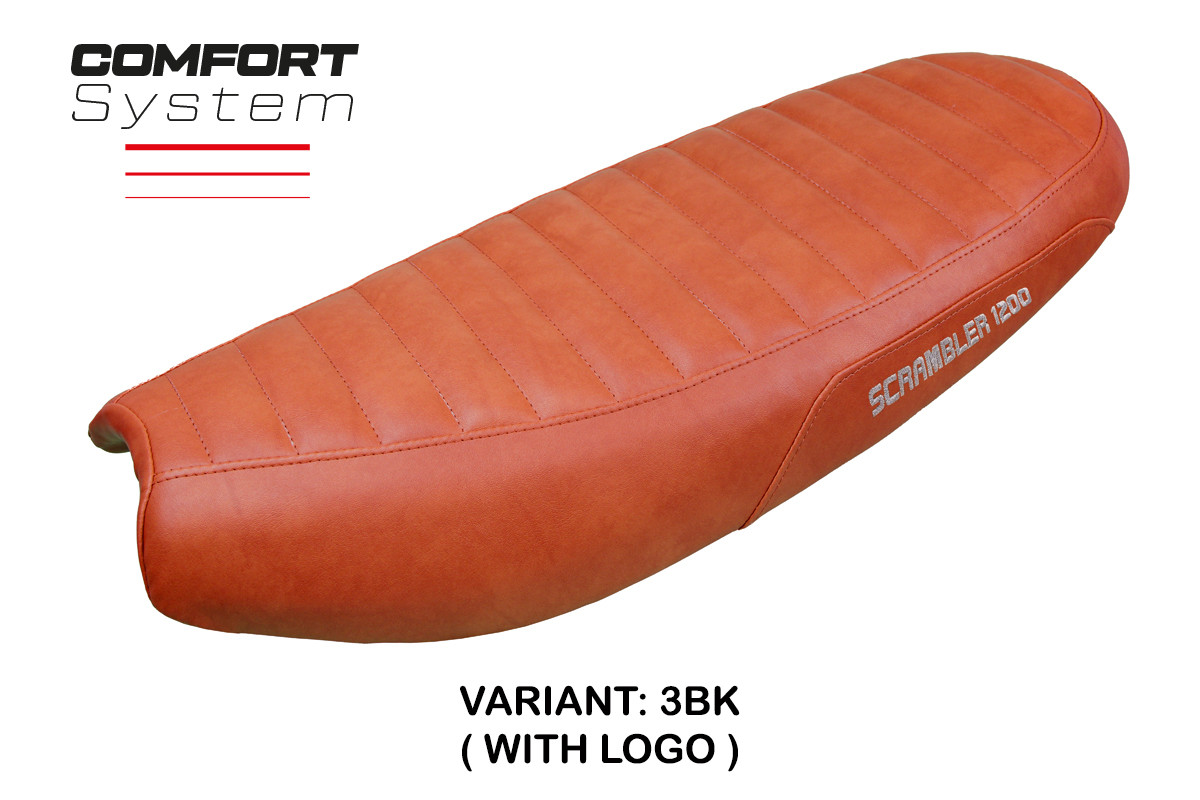 Rivestimento sella TPZ Hull Comfort Logo Mattone Triumph Scrambler 1200 2019-2025