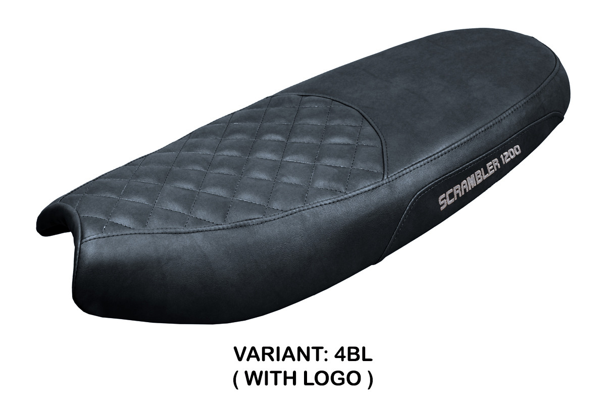 Rivestimento sella TPZ Watford Logo nero Triumph Scrambler 1200 2019-2025