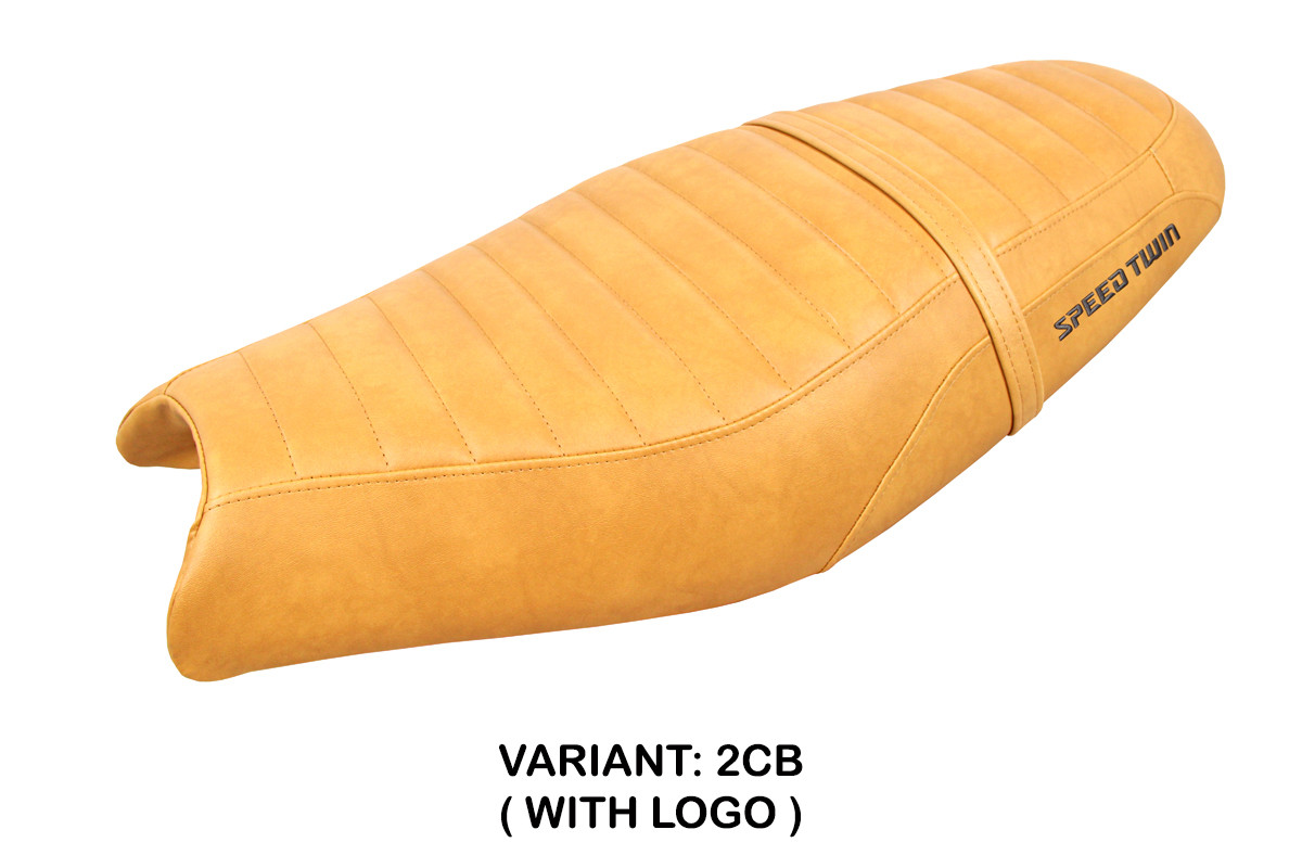 Rivestimento sella TPZ Enfield Logo cammello Triumph Speed Twin 900 2019-2025