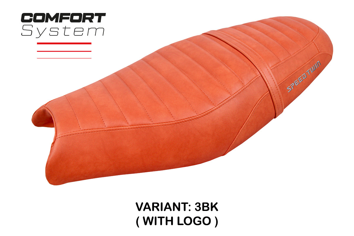 Rivestimento sella TPZ Enfield Comfort Logo Mattone Triumph Speed Twin 900 2019-2025