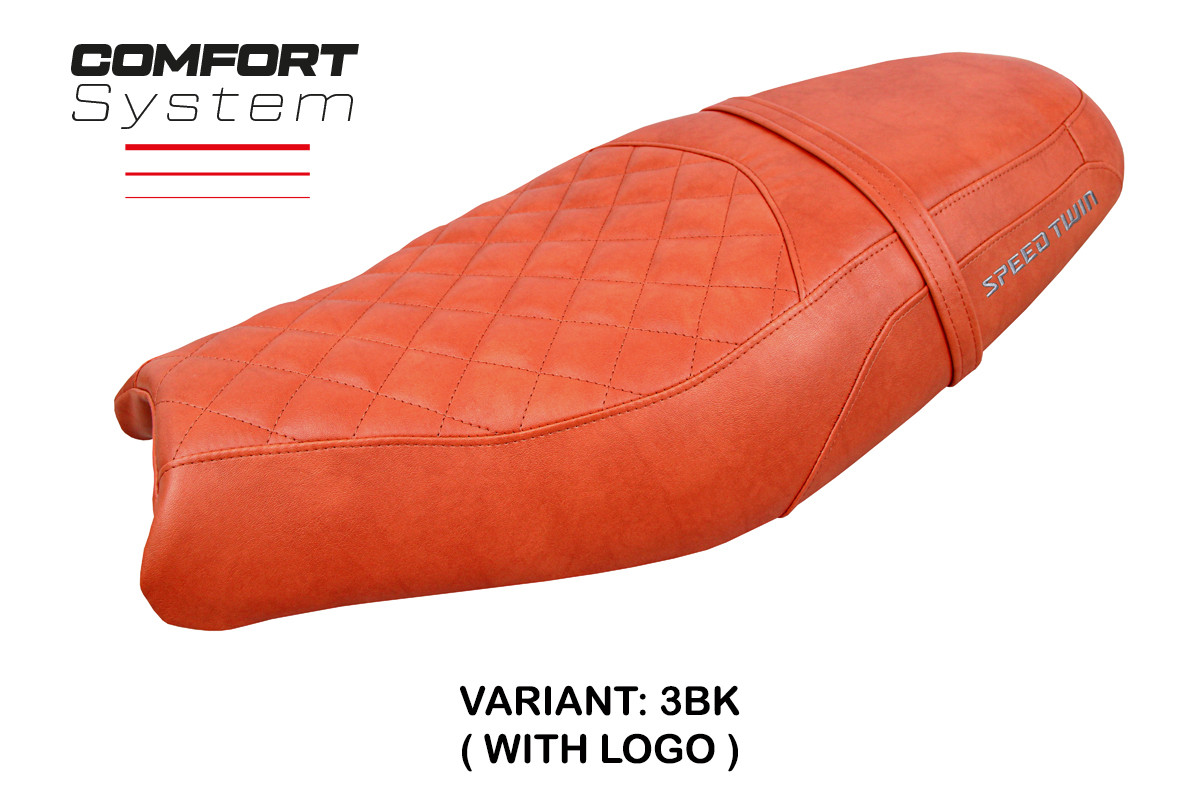 Rivestimento sella TPZ Wembley Comfort Logo Mattone Triumph Speed Twin 900 2019-2025