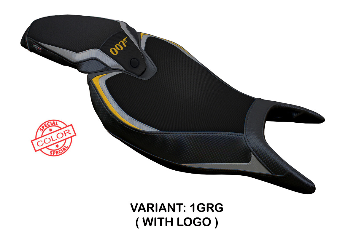 Rivestimento sella TPZ Renee Logo Special grigio-oro Triumph Speed Triple 1200RR 2022-2025