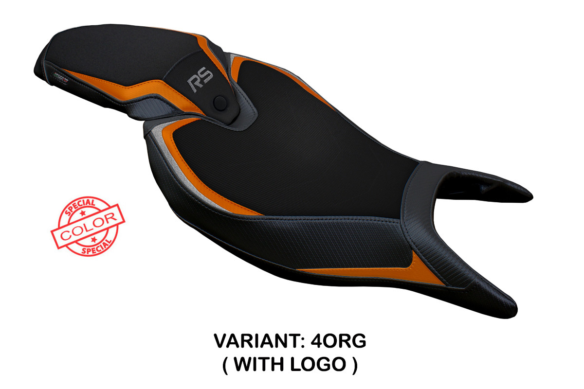 Rivestimento sella TPZ Senna Logo Special arancio-grigio Triumph Speed Triple 1200RS 2022-2025