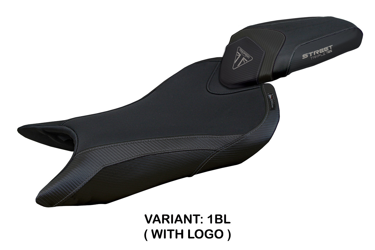Rivestimento sella TPZ Norwich Logo nero Triumph Street Triple 765 2023-2025