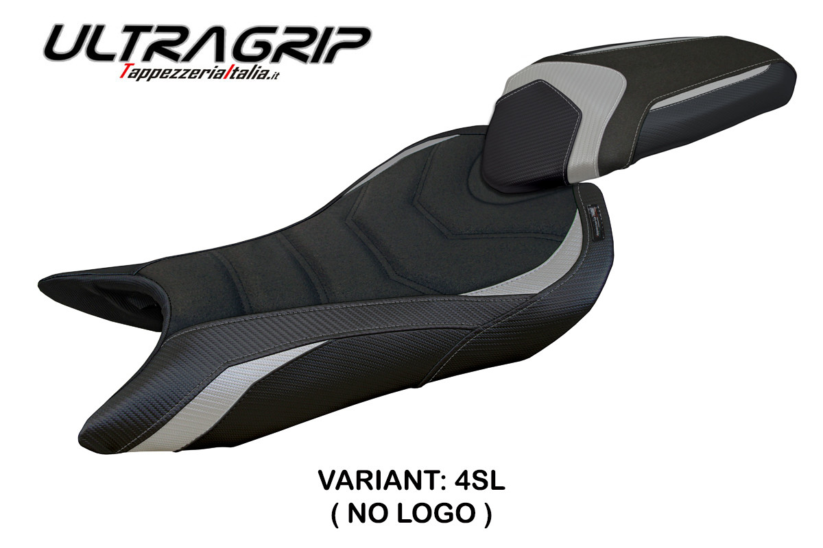 Rivestimento sella TPZ Norwich Ultragrip argento Triumph Street Triple 765 2023-2025