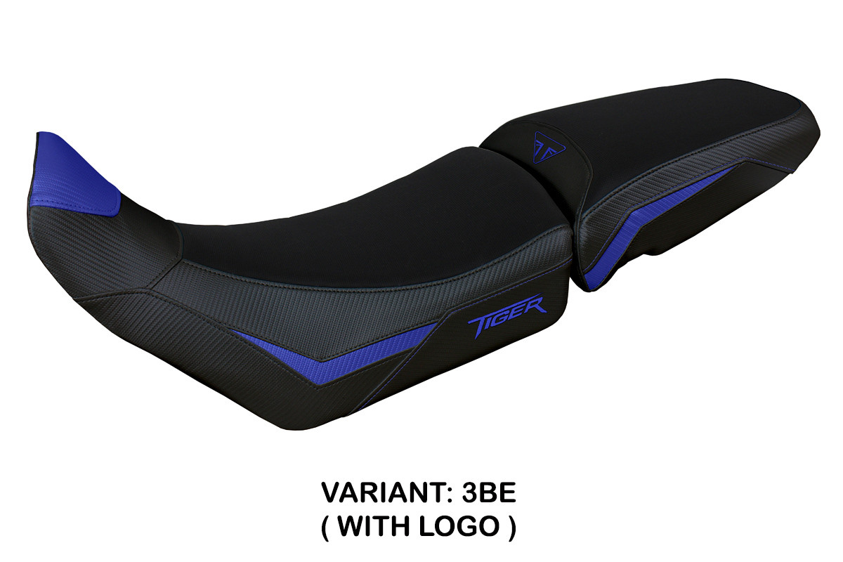Rivestimento sella TPZ Dover Logo blu Triumph Tiger 900 2020-2023