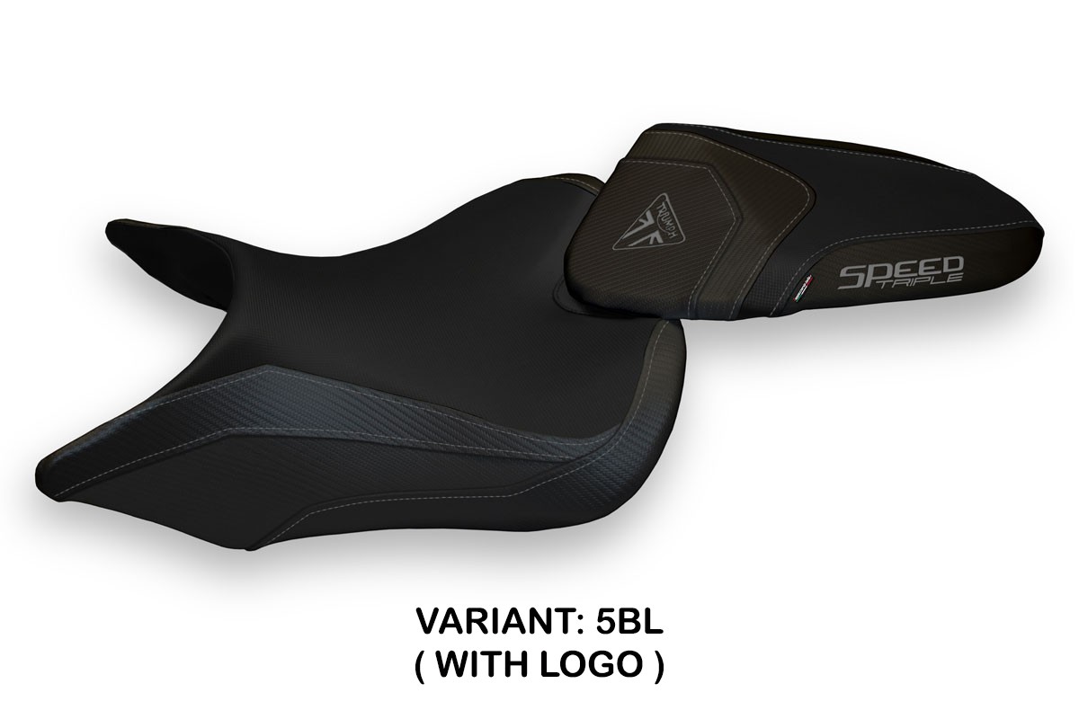 Rivestimento sella TPZ Lazise 1 Logo nero Triumph Speed Triple 1050 2016-2021